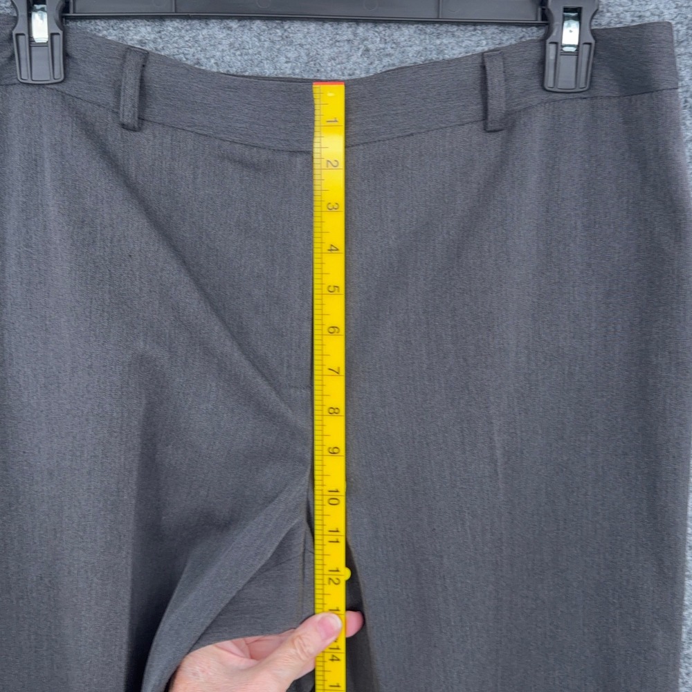 AK Anne Klein Dress Pants Women 12 Polyester Rayon Spandex Gray - Picture 6 of 8